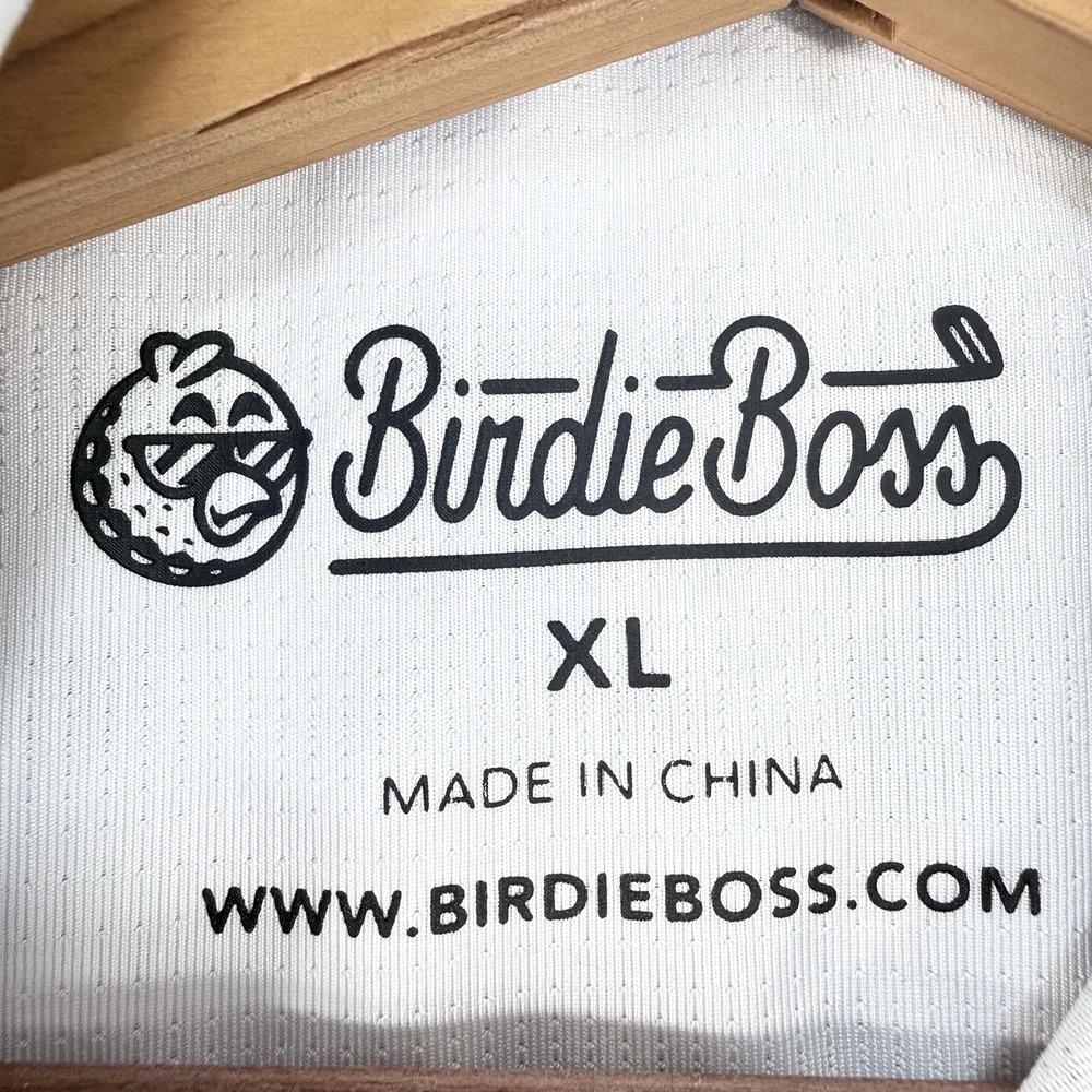 Birdie Boss Mens Happy Gilmore Waterbury Open Golf Polo Shirt XL Alligator - Picture 5 of 11
